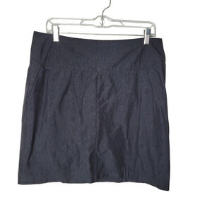 Royal Robbins Womens Size 10 Skort Floral Stretch Back Zip Activewear Black